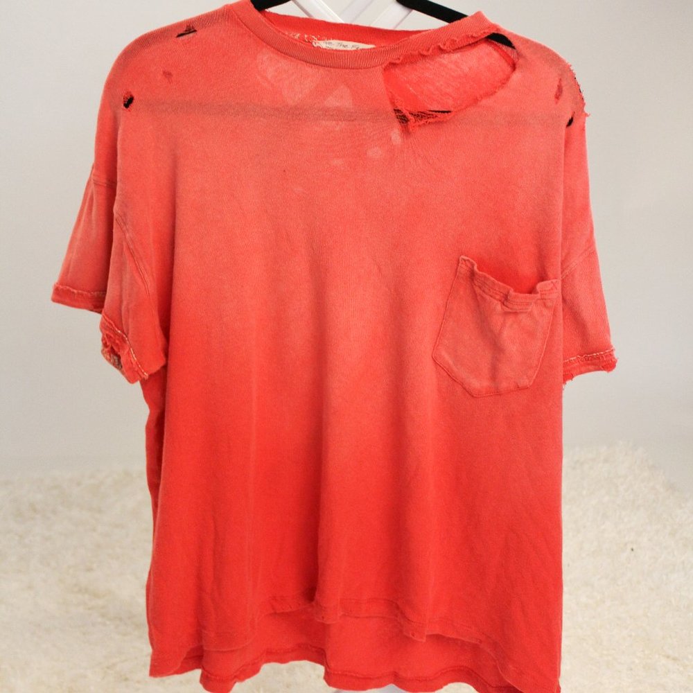 Red Free People Tshirt